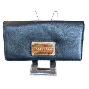 Marc by Marc Jacobs Classic Open Face Black Leather Wallet